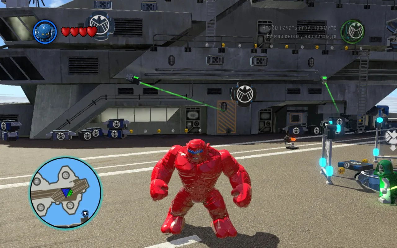 Captura LEGO Marvel Super Heroes 2 Hulk Rojo Se Enfrenta En Una Base Aerea De S