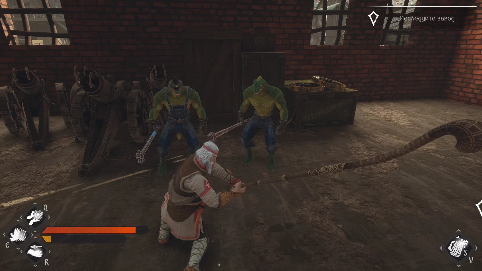 Captura Lizards Must Die 2 Pelea En Sala Oscura Con Lagartos Atacando Cuerpo A Cuerpo