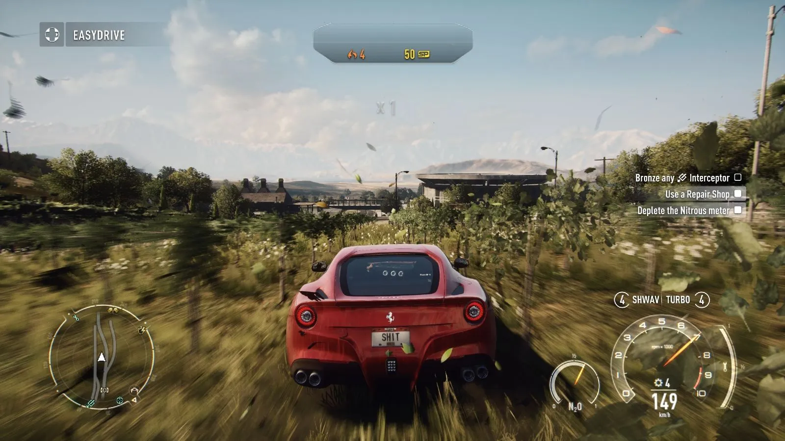 Captura Need For Speed Rivals Complete Edition Carrera En Carretera Rural Con Auto Rojo En Primer Plano