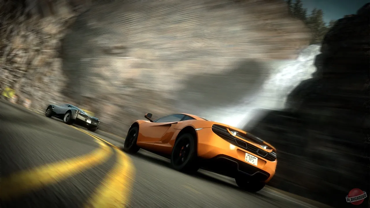Captura Need For Speed The Run Dos Autos Corren Por Carretera De Montana En Un Tramo Cerrado