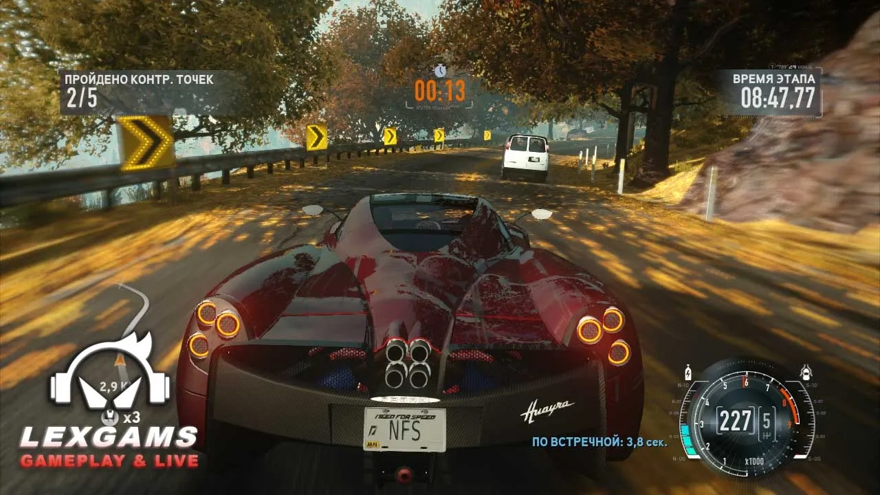 Captura Need For Speed The Run Vista En Carrera Desde El Interior Del Auto A Toda Velocidad