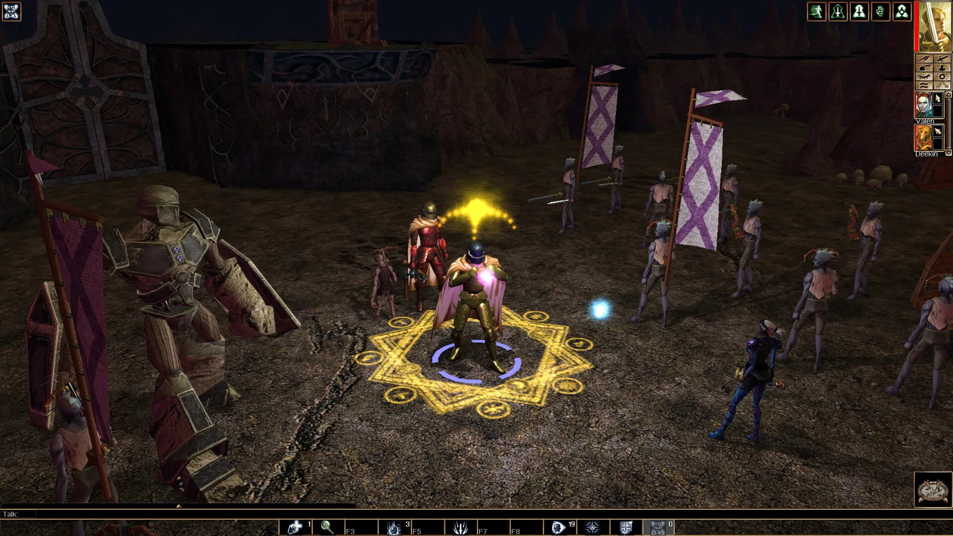 Captura Neverwinter Nights Enhanced Edition Escena De Combate Magico Con Hechizos En Accion