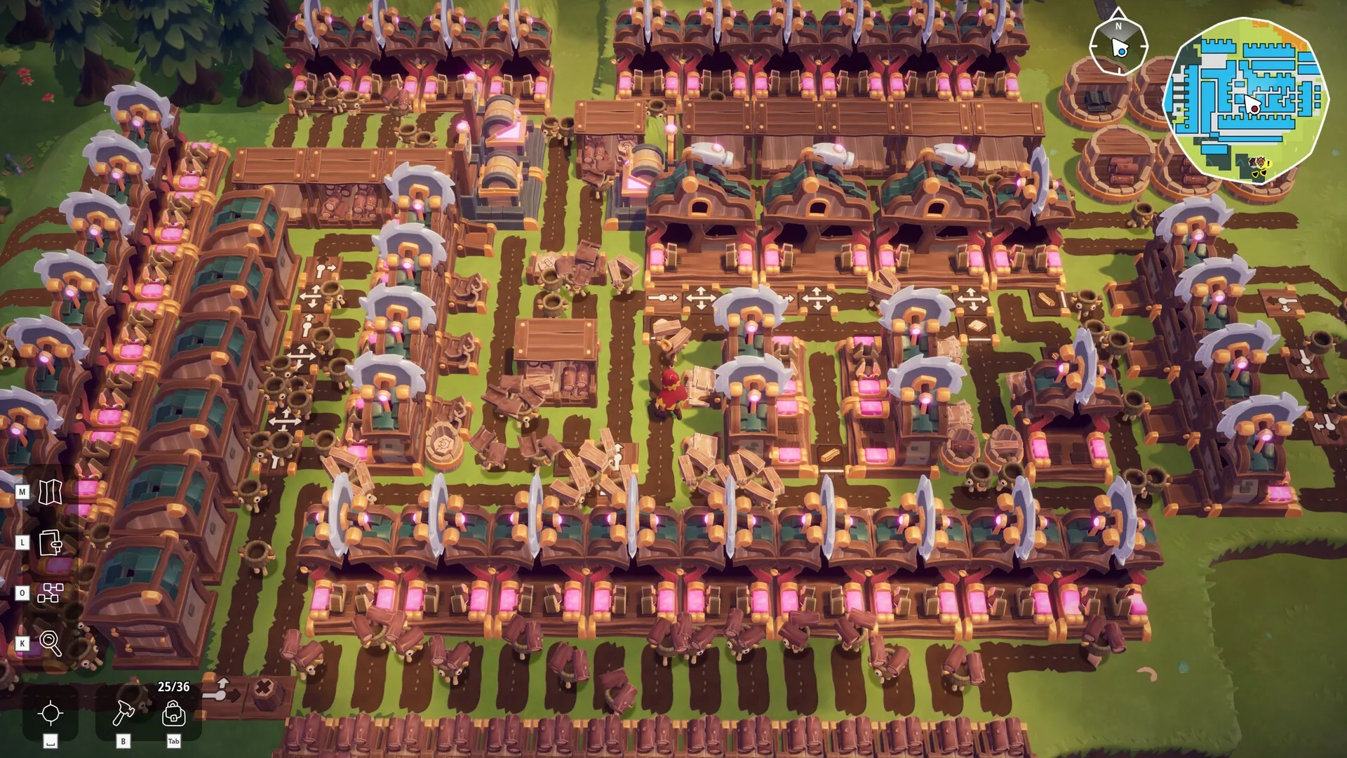 Captura Oddsparks Vista General De Maquinaria Y Produccion Organizada En Una Aldea