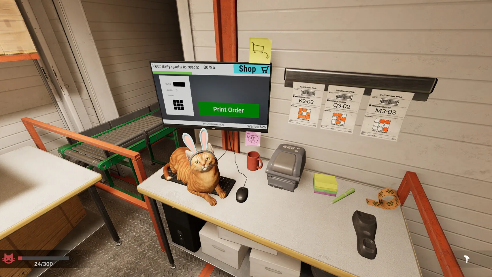 Captura Order 13 – Escritorio Con Monitor Escaner Y Papeles De Pedidos O Entregas