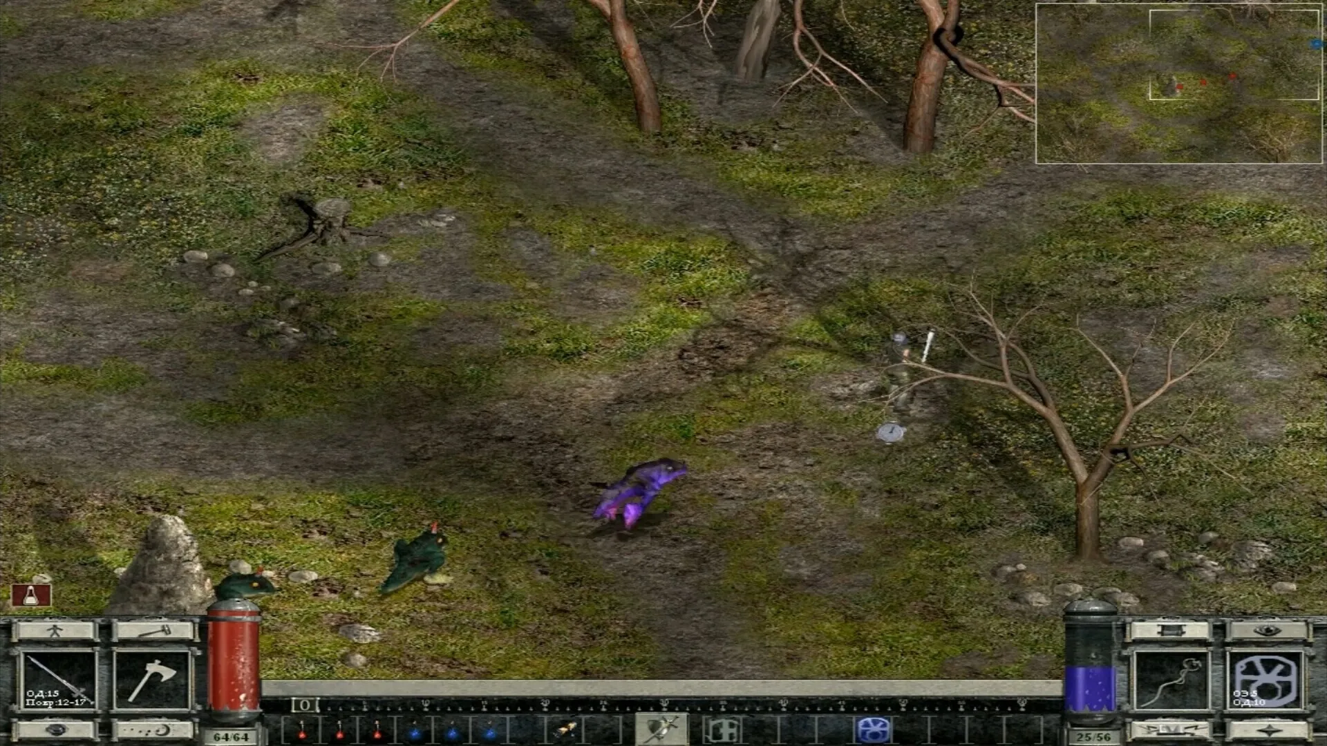 Captura Petrified Fawns Area Boscosa Con Interfaz Clasica De Juego Isometrico