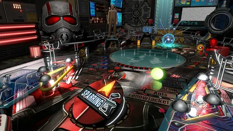 Captura Pinball FX3 – Mesa Futurista Con Esferas En Movimiento Y Fondo Mecanico