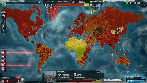 Captura Plague Inc Evolved – Mapa Del Mundo Casi Completamente Infectado