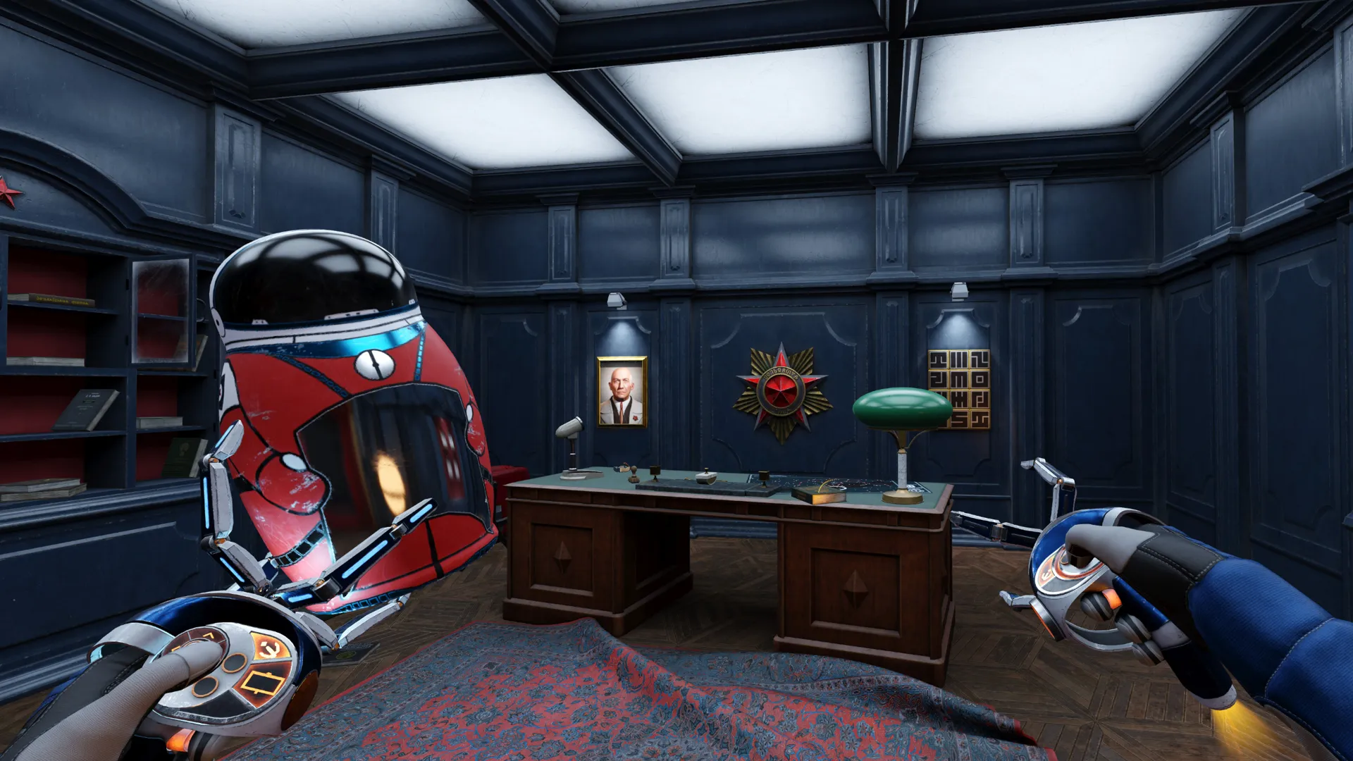 Captura Red Matter 2 – Interfaz De Escaneo En Una Habitacion Futurista Con Equipo Espacial Visible