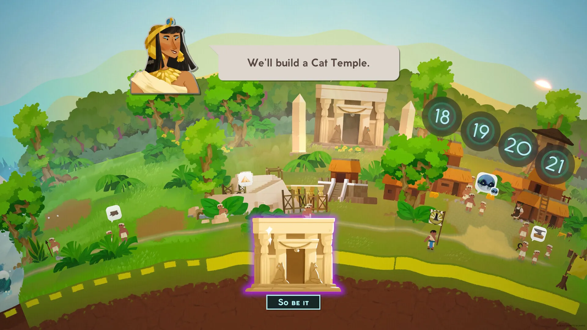 Captura Reus 2 – Pueblo Con Estructuras Y Elementos De Gestion Incluyendo Menu De Templo