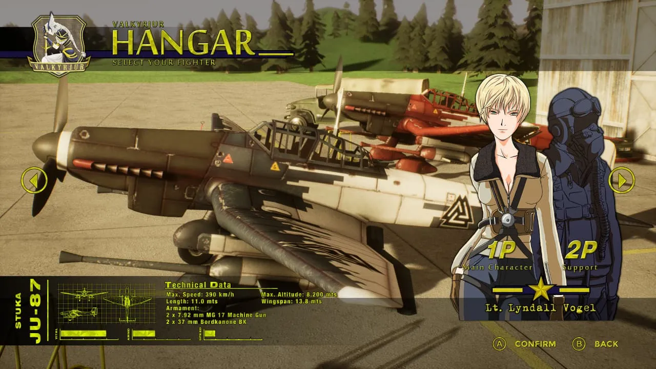 Captura Rising Sun Fighter Squadron – Hangar Con Aviones Clasicos Y Personajes Anime