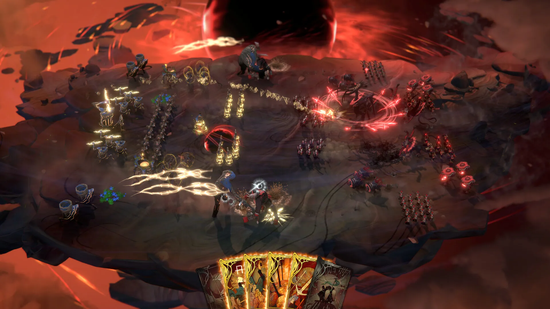 Captura Songs Of Silence – Enfrentamiento Magico Con Rayos Carmesi En Campo Enemigo
