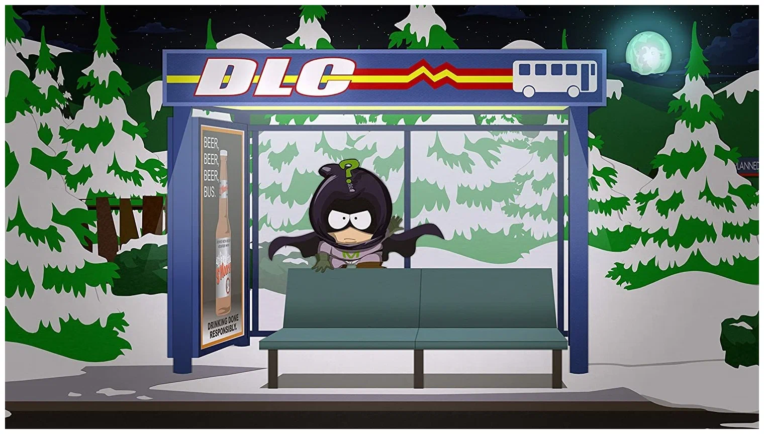 Captura South Park The Fractured But Whole – Nino Disfrazado Dentro De Una Capsula De DLC En Un Paisaje Nevado