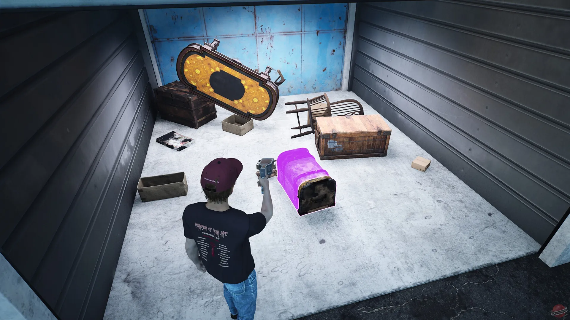 Captura Storage Hunter Simulator Jugador Revisando Objetos En Interior De Trastero