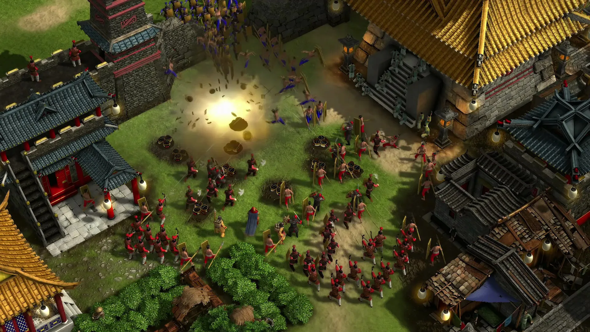 Captura Stronghold Warlords – Combate Masivo Dentro De Un Asentamiento Amurallado