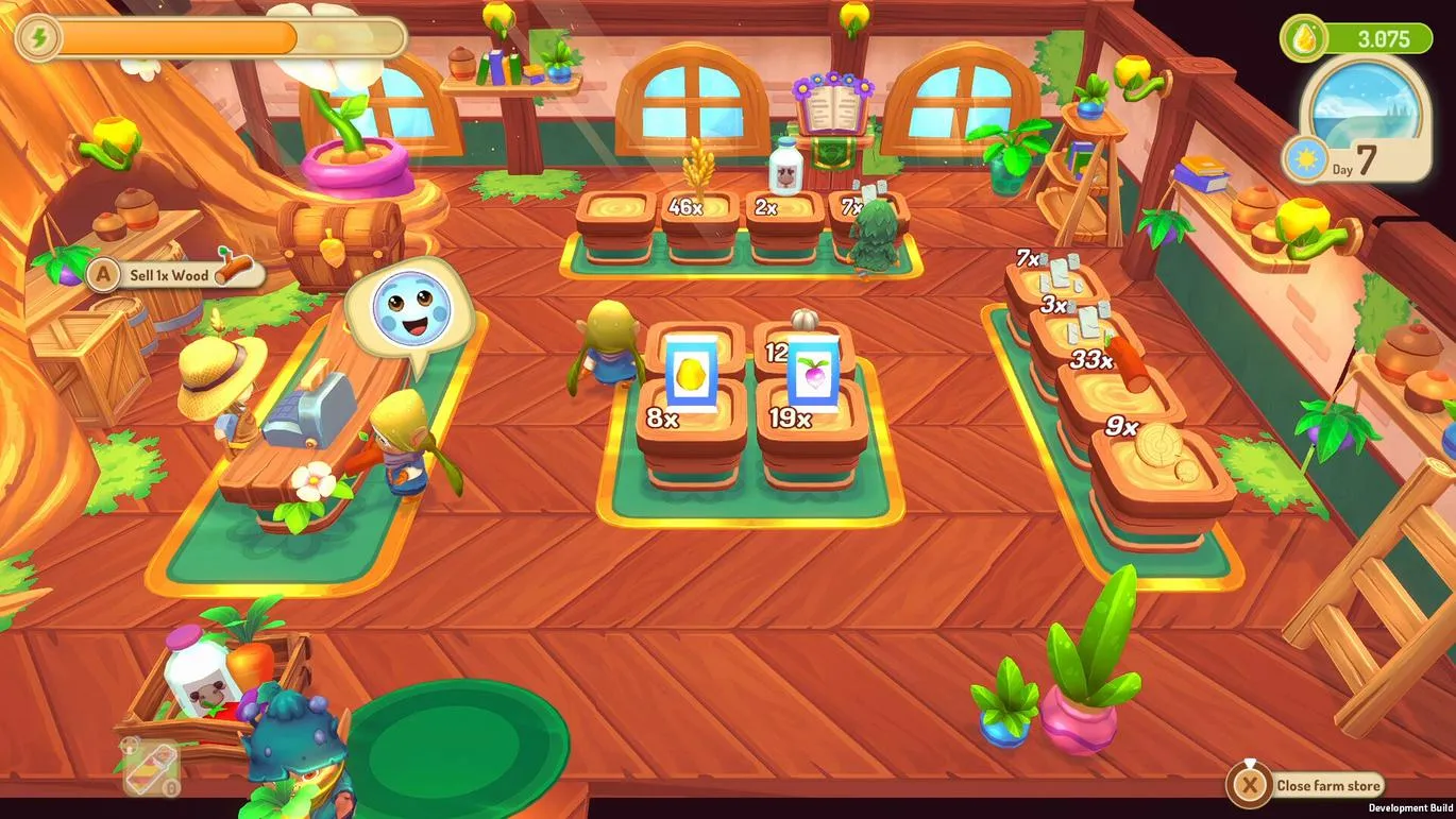 Captura Sugardew Island – Interfaz Interior Con Mostradores Objetos Decorativos Y Diseno Acogedor