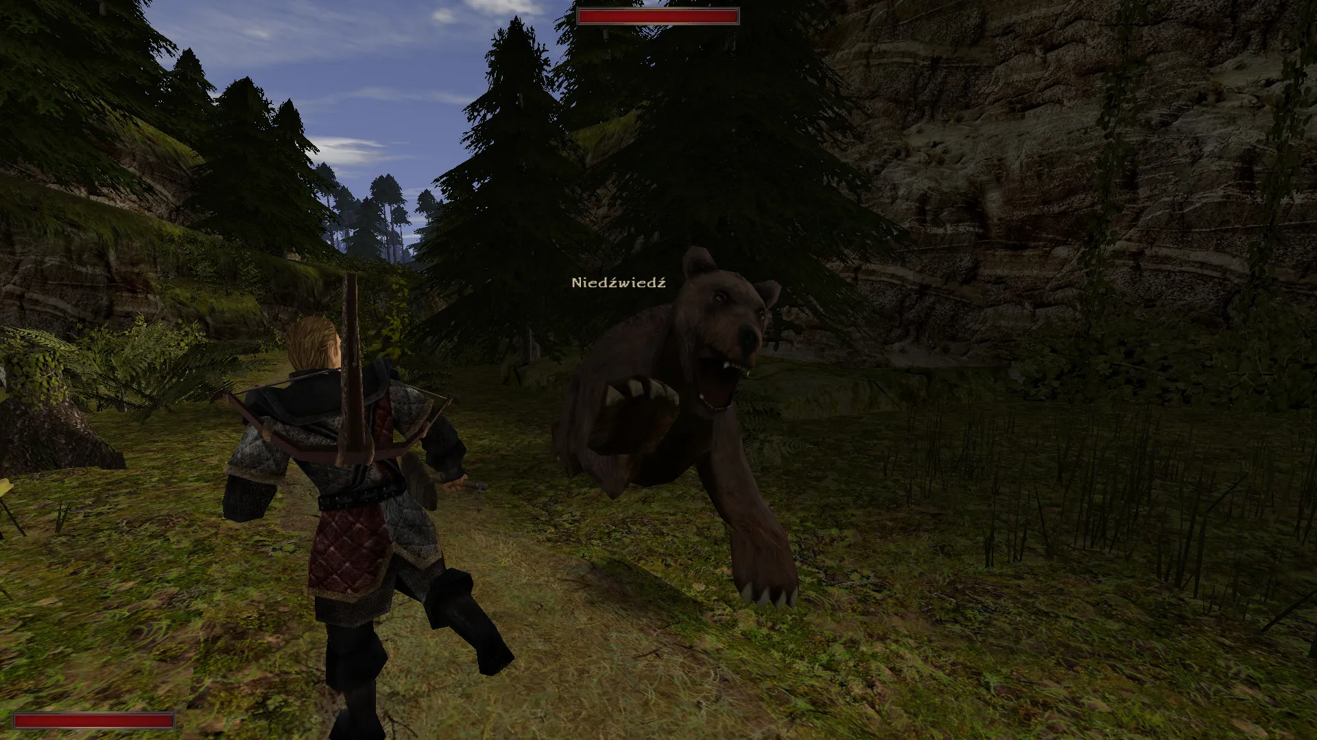 Captura The Chronicles Of Myrtana Archolos – Enfrentamiento Contra Criatura Humanoide En El Bosque