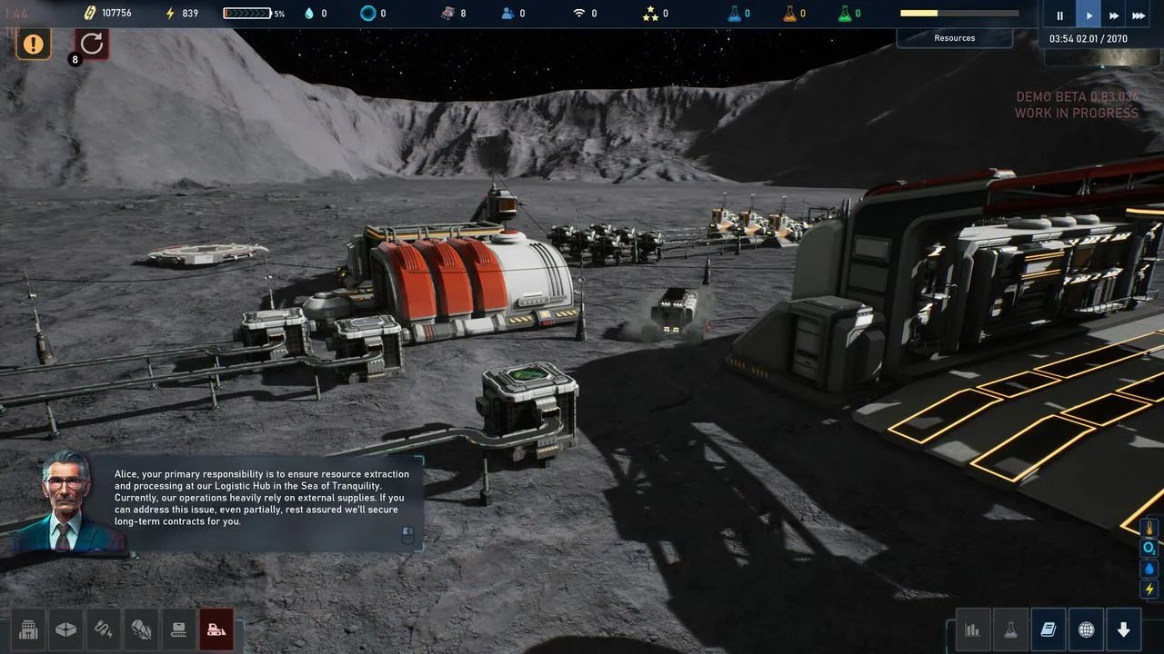 Captura The Crust Instalaciones Tecnologicas En El Suelo Lunar Durante Una Mision