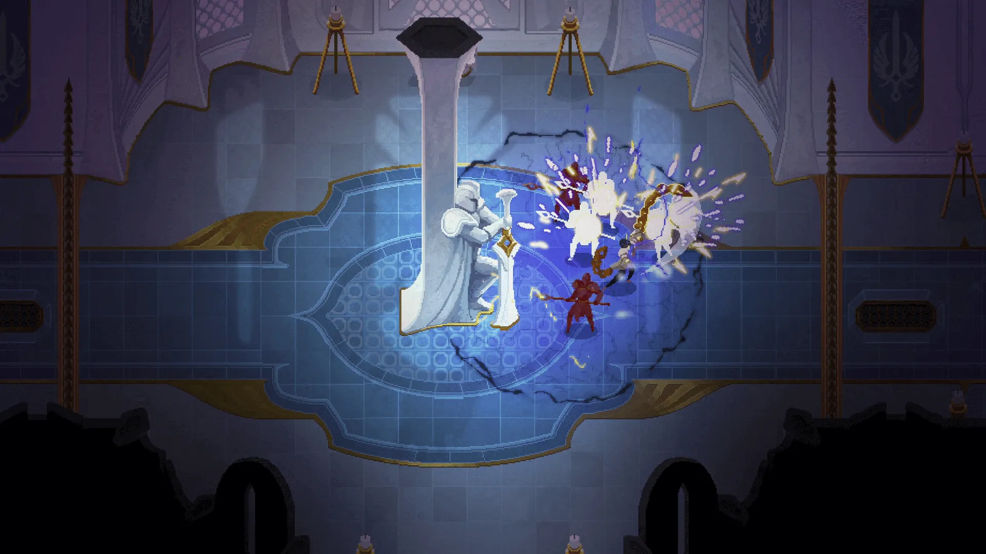 Captura The Mageseeker A League Of Legends Story – Golpe De Magia Azul Rompe Estructuras En Un Templo Subterraneo