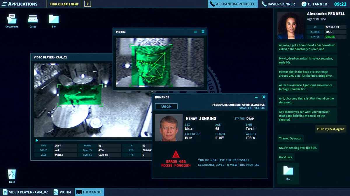 Captura The Operator Panel De Control Con Camaras De Seguridad Y Datos Personales