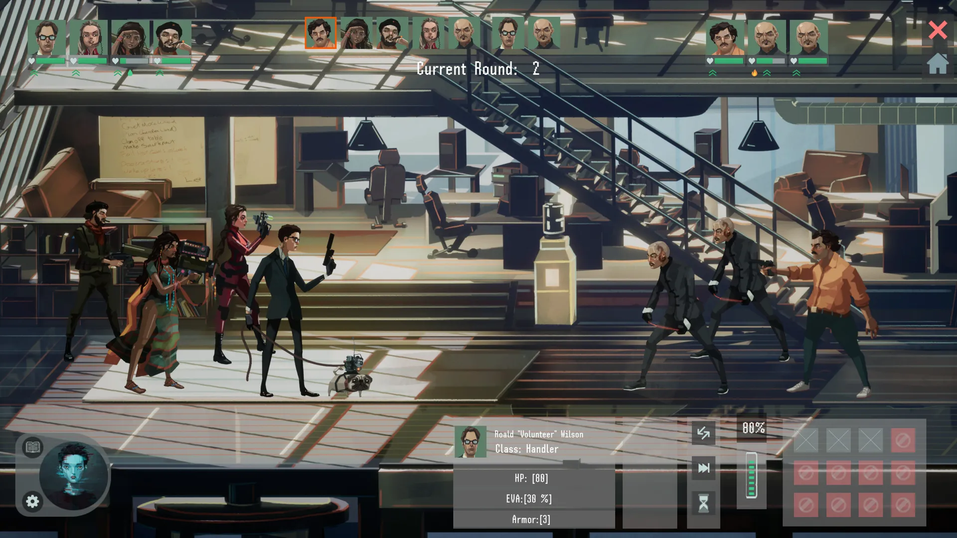 Captura Twilight Wars Grupo De Agentes Armados Avanzando Por Un Edificio De Oficinas