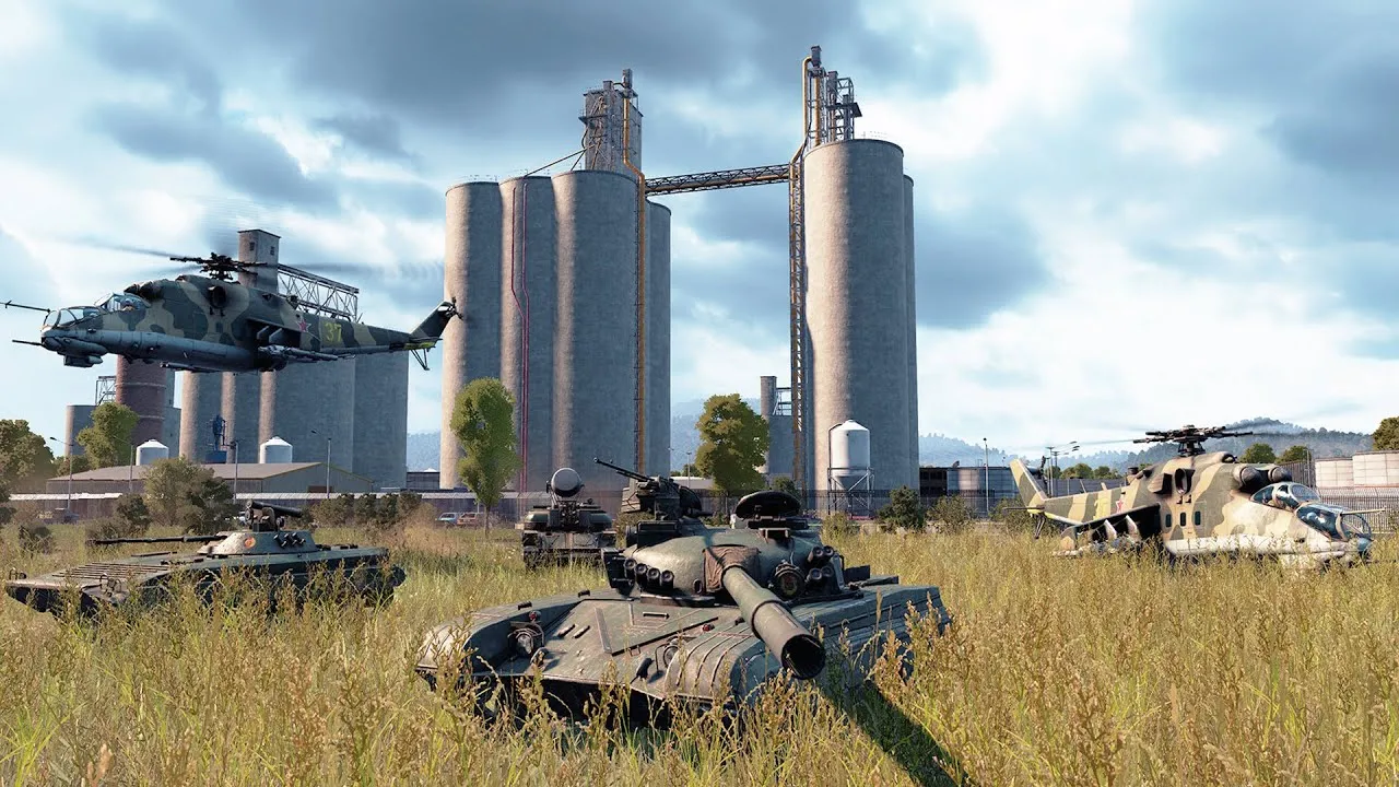 Captura WARNO – Tanques Patrullan Cerca De Estructuras Industriales