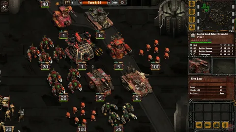 Captura Warhammer 40000 Armageddon – Escuadra De Tanques Rojos Lista Para El Ataque En Un Terreno Urbano